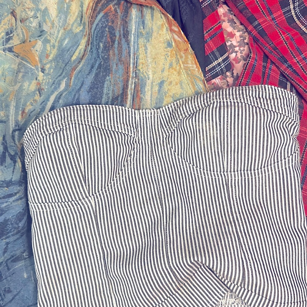 Striped retro tube top